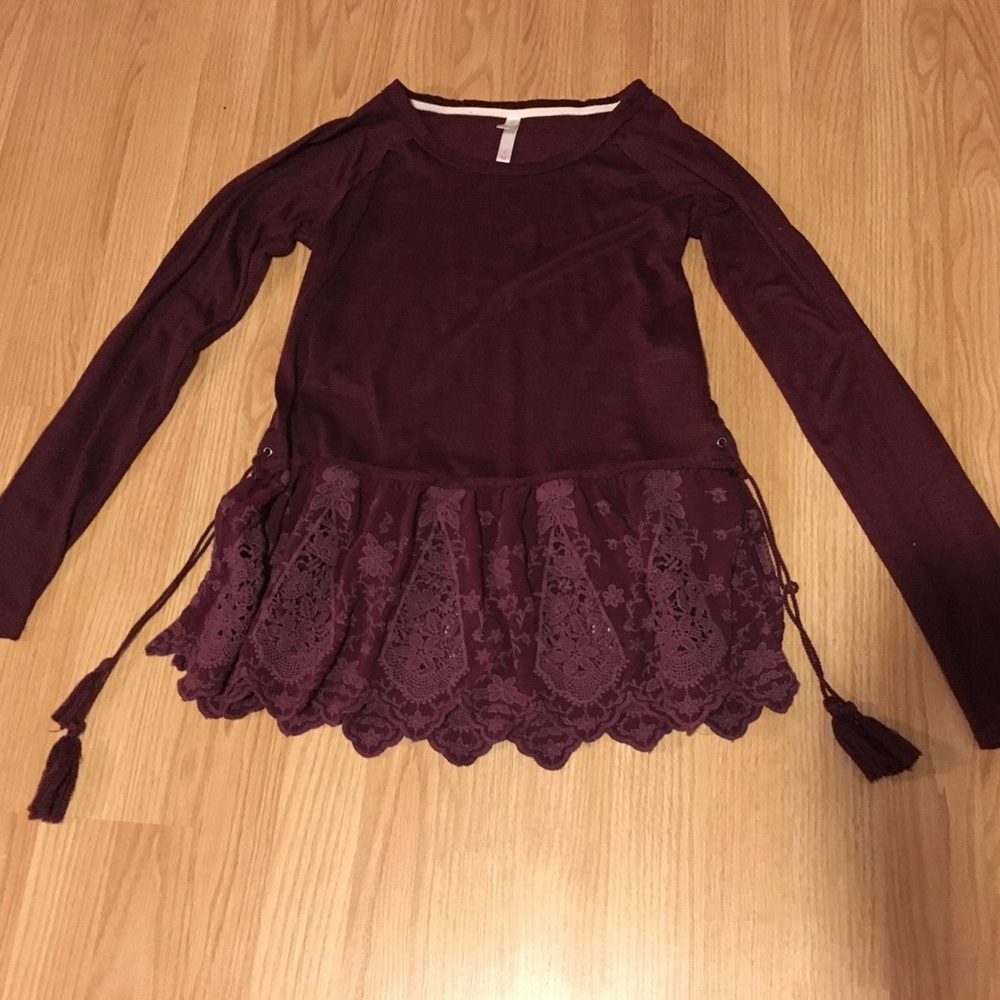 Purple Long Sleeve with Lace